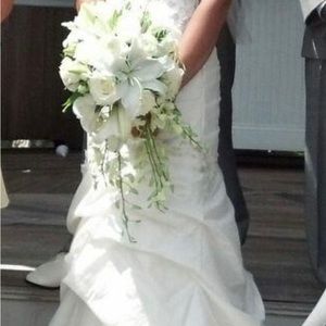 Price Drop!!!! Wedding Dress Ivory Mermaid  size 10 by Watters WTOO